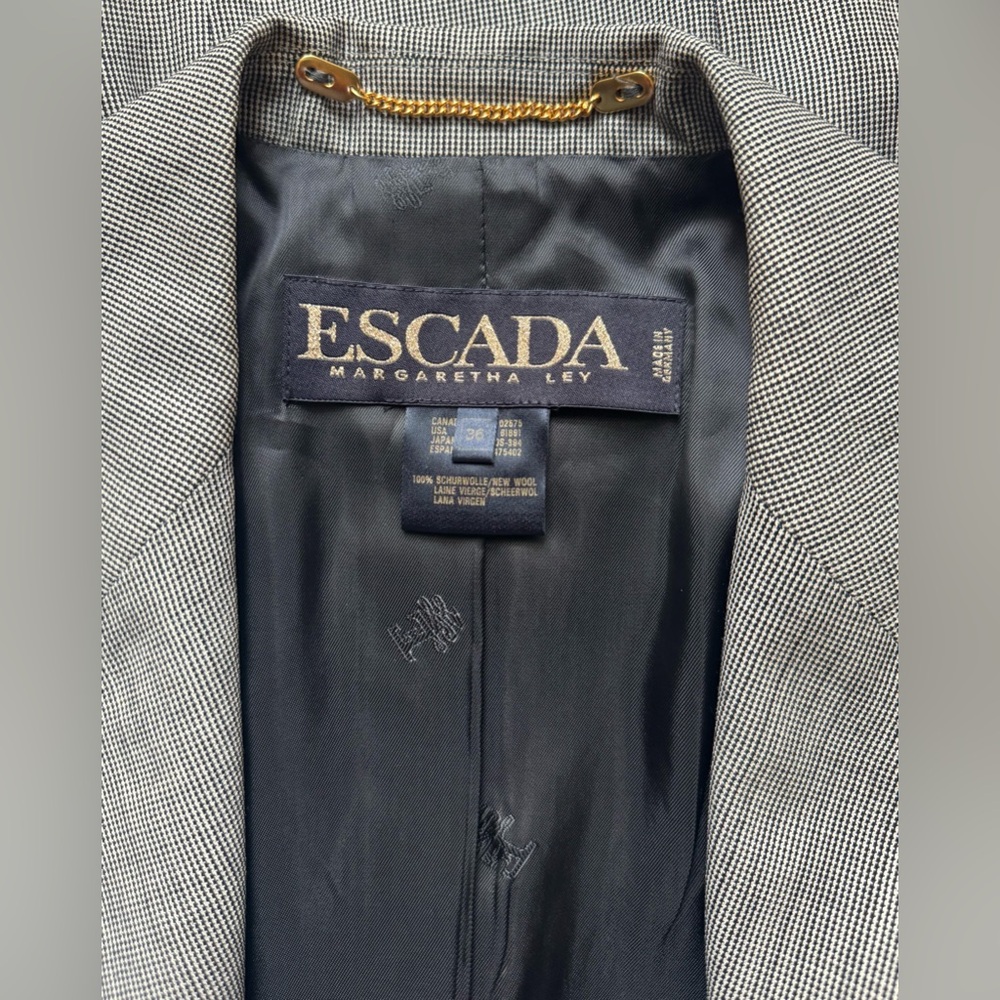 Escada Margaretha Ley Wool Single Breasted Blazer - Picture 3 of 6